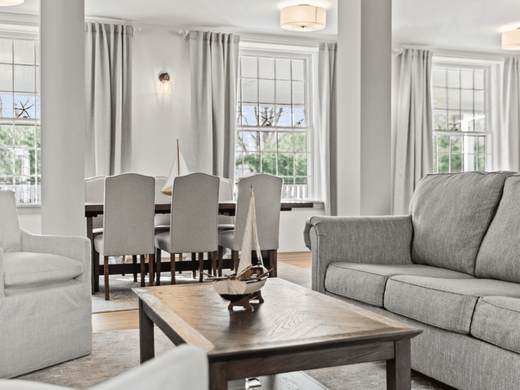 Image of ship on coffee table at The Captain Stannard