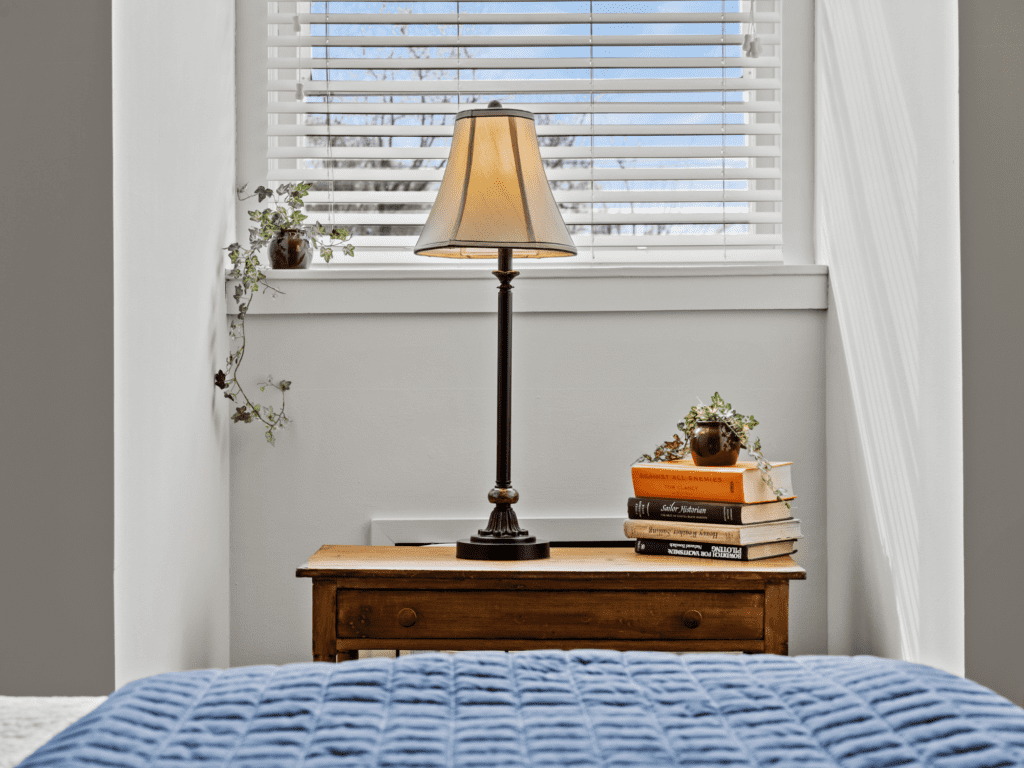 Image of The Mystic hotel room at The Captain Stannard in Westbrook Connecticut.