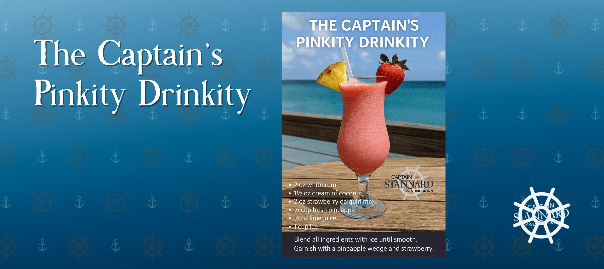 Image of The Captain's Pinkity Drinkity Cocktail